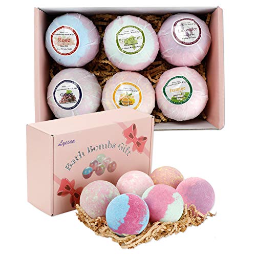 Badebomben Geschenk Set, Lyeiaa Badekugeln Geschenkset für