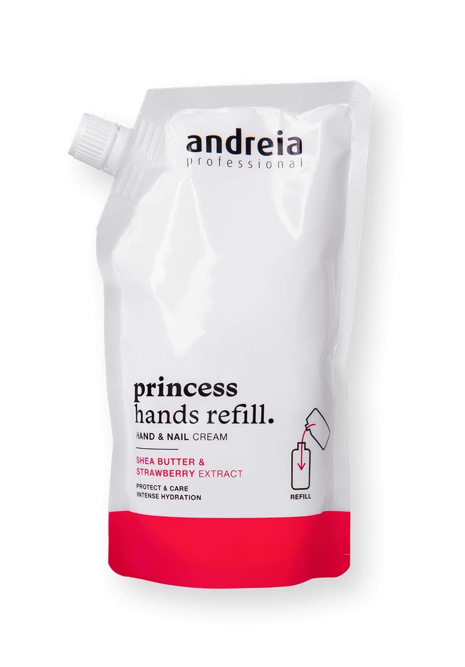 Andreia Professional Hand Lotion Cream Refill - Nail Cream Moisturiser Refill - Hands & Feet Care Princess Hands Refill Pouch - 400ml
