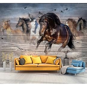Wall Mural Horse Removable Wallpaper Wall Sticker for Bedroom Living Room - 66x96 inches