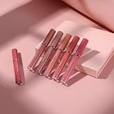 6 Pack Red Matte Liquid Lipstick Sets Moisturizing | Long Lasting Waterproof Beauty Matte Liquid Stick Sets, Natural, Moisturizing