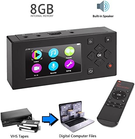 VHS To Digital Converter AV Video Recorder Device for Analog Camcorder Tape VCR