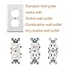 Wall Plates 1-Gang Duplex Device Receptacle Wallplate, Standard Size, Thermoplastic Nylon, Device Mount, White MICMI J59 (1 Gang, White 10pack)
