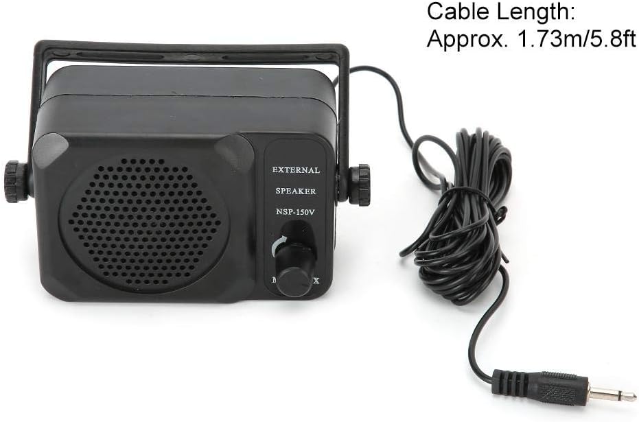 Bewinner1 3.5mm Mono Jack Mini External Speaker for CB Radio Mobile Radio Car Radio FT-8100R FT-8800R FT-2600M FT-3000M FT-1802M Ft-1807M: Electronics