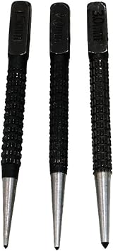 LAMXD 3Pcs Centre Punch Set, Nail Punch, Positioning Punch for Drilling Holes, view 6