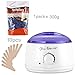 Professional 400ML Hot Wax Heater Warmer Machine with 10.5OZ Hair Removal Wax Beans By Comfy Mee (Waxing heater +Lavender Bean)