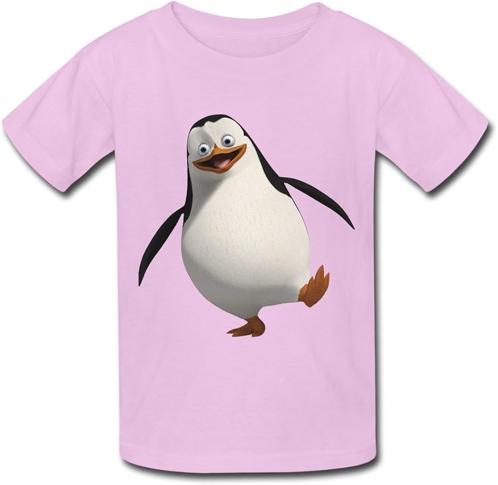 Causal Penguins of Madagascar Kid's Boys Girls Youth T Shirts