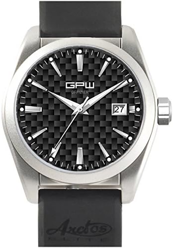 German Military Titanium Offizier GPW Automatic. Carbon Fiber Dial. Sapphire Crystal. Black Rubber Strap.