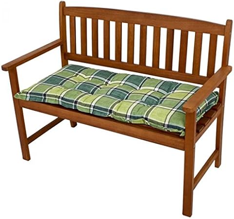 Bench Green Check Cushion For Bench Furniture Cushion Orange 100x45 Cm Seat Cushion Amazon Co Uk Garden Outdoors