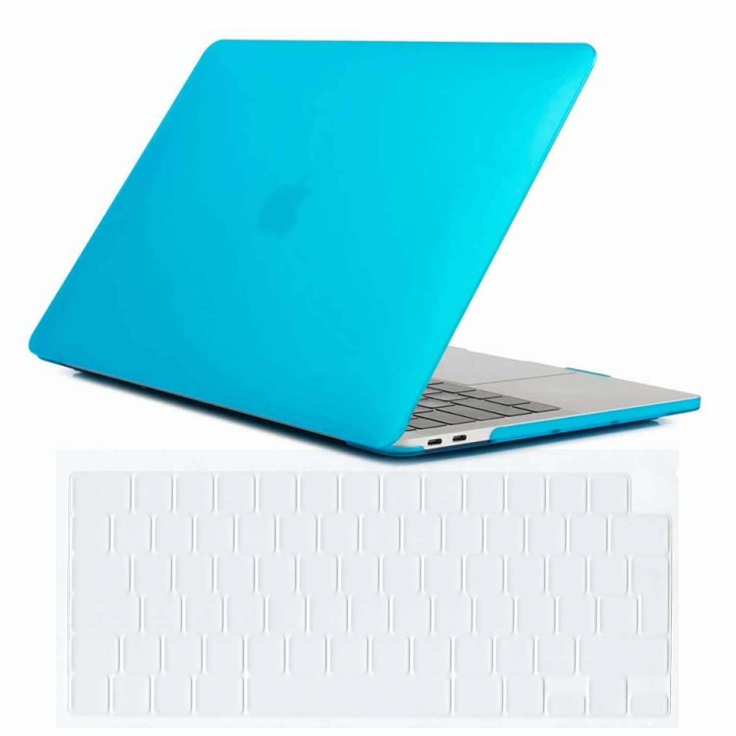 Se7enline Compatible with MacBook Pro Case 14 inch 2021/2022/2024 2023 M4 M3/M2/M1 A2918/A2992 A3112 A3401/A2779/A3434 Matte Laptop Protective Hard Shell Case with Keyboard Cover Skin,Aqua Blue