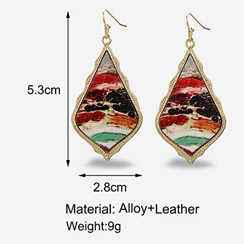Bravetoshop Women Jewelry Bohemian Vintage Dangle Earrings Retro Rhinestone Earrings Boho Dangle Drop Earrings for Women Girls Gifts