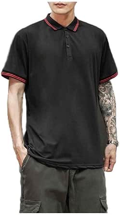 DressUMen Summer Baggy Polo Shirt Turn-Down Collar Casual Tees Top at Amazon Menâs Clothing store