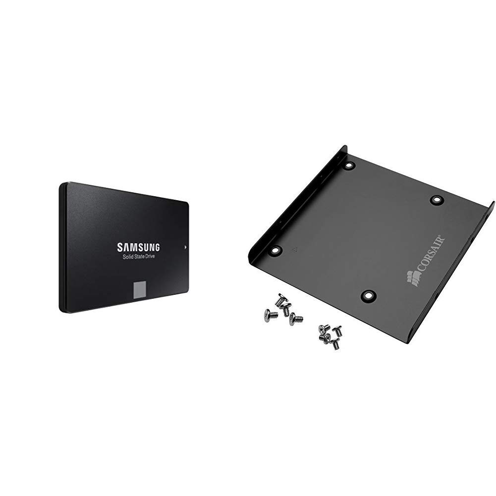 Data Storage Samsung 860 Evo 1tb 2 5 Inch Sata Iii Internal Ssd Mz 76e1t0b Am Corsair Dual Ssd Mounting Bracket 3 5 Bundle Computers Accessories