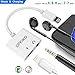 DPKIKO Compatible Adapter Splitter Replacement for Iph X / 8/8 Plus / 7/7 Plus, 3.5 mm Headphone Jack Charger, 2 in 1 Audio AUX Music Control Charge Connector