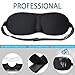 Smartmago 3D-Contoured Sleep Mask with Earplugs, Adjustable Eye Masks for Sleeping, Lightweight and Comfortable, Best Eyeshades for Travel, Shift Work, Naps, Night Blindfold(4th Generation)