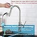 FORIOUS Touch Kitchen Faucets with Pull Down Sprayer, Kitchen Sink Faucet with Pull Out Sprayer, Fingerprint Resistant, Single Hole Deck Mount, Single Handle Copper Kitchen Faucet, Brushed Nickel