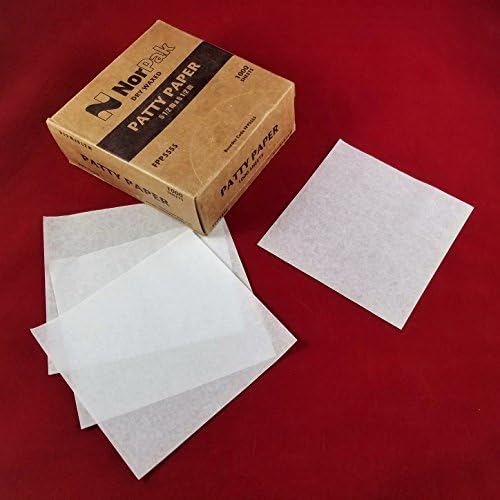 Hamburger Patty Paper, 5.5" x 5.5" (1) Pack of 1000