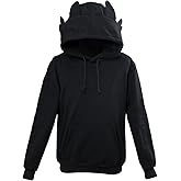 Adult Dragon Hoodie with Ears Cosplay Costume Hooded Sweatshirt Movie Dragon Pullover Coat Jacket