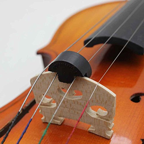 Zerama Black Round Rubber Cello Mute Violon Cello Silencer Two Holes Musical Intruments Parts Accessories