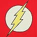 DC Comics The Flash Big Boys Glow Tee (Large, Red)