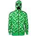 Minecraft Big Boys' Creeper Premium Zip-up Hoodie