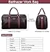 Moiré Forlenza Weekend Genuine Leather Luxury Mens Travel Duffel Bag Fits 17