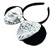 Sequin Hair Bows Headbands Mouse Ears Costume Party: M8 (SQ-White)
