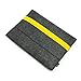 Lavievert Handmade Gray Felt Case Bag Sleeve with Yellow Elastic Band for Apple 15