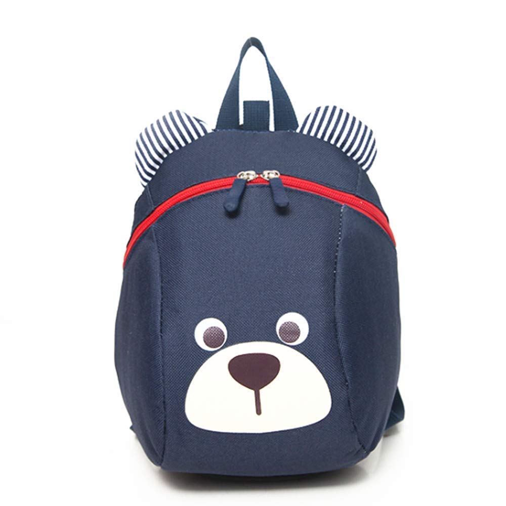 Voarge Toddler Backpack, Anti-Lost Bag with Cute Bear Animal Design, Cartoon Harness with Leash, Safety Backpack for Baby Boys Girls 1-3 Years, Dark Blue