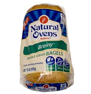 Natural Ovens Bakery Whole Grain Bagels Brainy: Amazon.com ...