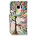 S7 Case,Samsung Galaxy S7 Case, Liujie Premium PU Leather Flip Folio Carrying Magnetic Closure Protective Shell Wallet Case Cover for Samsung Galaxy S7 (colorful tree)