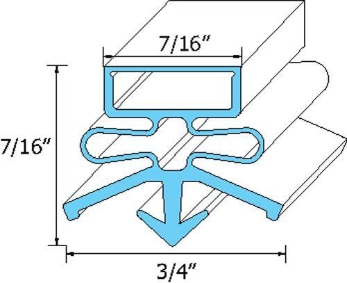 True Manufacturing UCITR810813 True Door Gasket for Models TUC, TWT, TSSU (60)