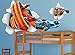 Hot Wheels Large Cars Busting In Wall Decal Set