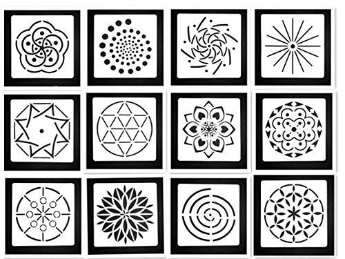 Obuy 曼荼羅 水玉ステンシル 曼荼羅 水玉模様ステンシル テンプレート 曼荼羅 ドットペインティング ステンシル 木製 エアブラシ 壁アート用 12個パックの買取価格 相場 高価買取なら買取一括比較のウリドキ