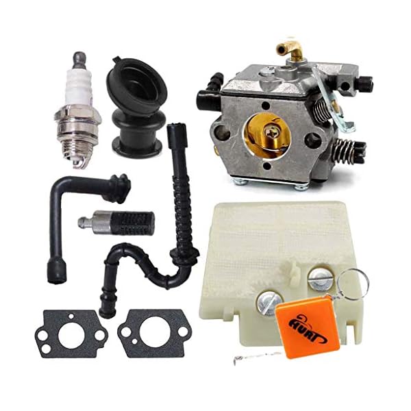 HURI Vergaser Luftfilter ZÃ¼ndkerze Set fÃ¼r Stihl 024 026 MS 240 MS 260 Ersetz Walbro WT-194