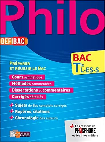 Defibac Terminale L Es S Philosophie Cours Methodes Exercices Amazon Fr Roche Christian Livres