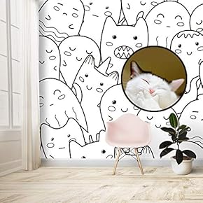Wall Mural Cute Prints Lovely Pattern Removable Self-Adhesive Large Wallpaper - 66x96 inches