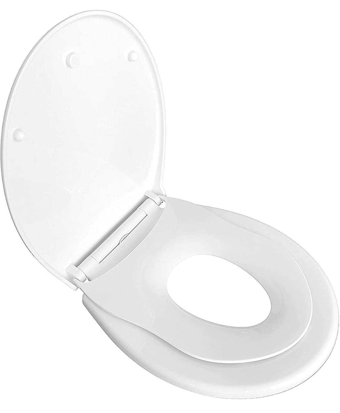 ADOB 99060 Children's Toilet Seat with Soft Close Mechanism, Removable for Cleaning, Toilet Lid with Child Seat, Toilet Seat with Child Seat
