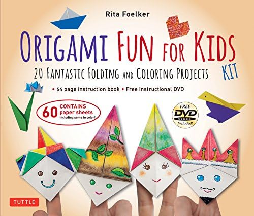 Origami Fun for Kids Kit: 20 Fantastic Folding and Coloring Projects: Kit with Origami Book, Fun & Easy Projects, 60 Origami Papers and Instructional Videos