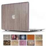 MacBook Air 13 Case, PapyHall 2 in 1 MacBook Air Protect Case Distinctive Wood Printing Plastic Hard Shell Cover Case for Apple MacBook Air 13 inch Model:A1369 / A1466 - (Wood - Burlywood)