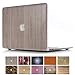 MacBook Air 13 Case, PapyHall 2 in 1 MacBook Air Protect Case Distinctive Wood Printing Plastic Hard Shell Cover Case for Apple MacBook Air 13 inch Model:A1369 / A1466 - (Wood - Burlywood)