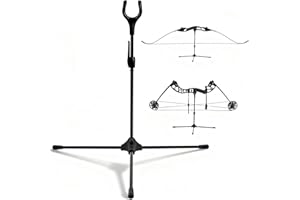 FENJANER Archery Bow Stand - 18.9" Height Lightweight Bow Stand, Foldable Bow Rack Holder Legs for Recurve Bow Compound Bow Longbow