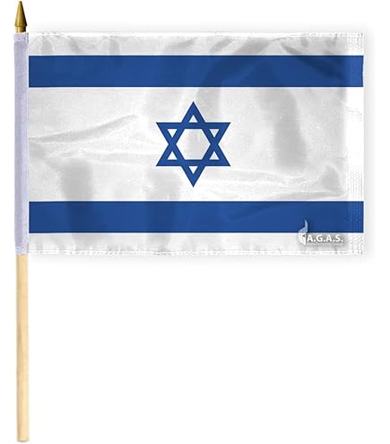 Israeli Flag Ceramic Mug - 15oz Blue And White Jewish State Coffee Cup