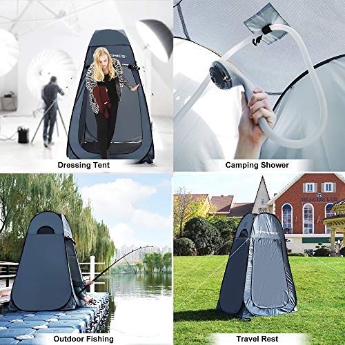SONGMICS Portable Pop up Tent, Dressing Room Privacy Shelter, for Outdoor Camping Fishing Beach Shower Toilet, with Zippered Carrying Bag | Privacy Shelter