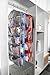 SPIKG Dual-Sided Hanging Closet Organizer for Underwear, Stocking,Bra and Sock,Mesh Pockets with Metal Hanger (20 Pockets Grey)
