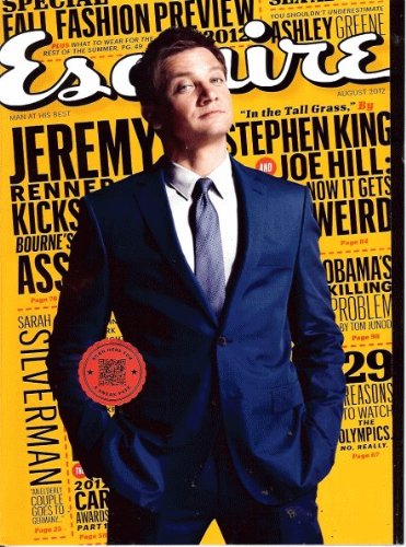Esquire Magazine (August, 2012) Jeremy Renner Cover