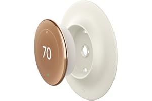 Spigen Wall Plate Designed for New Google Nest Learning Thermostat 4th Generation (2024) Wall Plate - Dune Beige