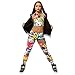 Alexandra Collection Womens Pow! Pop Art Printed Athletic Workout Leggings Pink Large