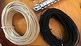 Gavitt Push Back Cloth 22 AWG Guitar Wire - 100 Feet (50-white/50-black)