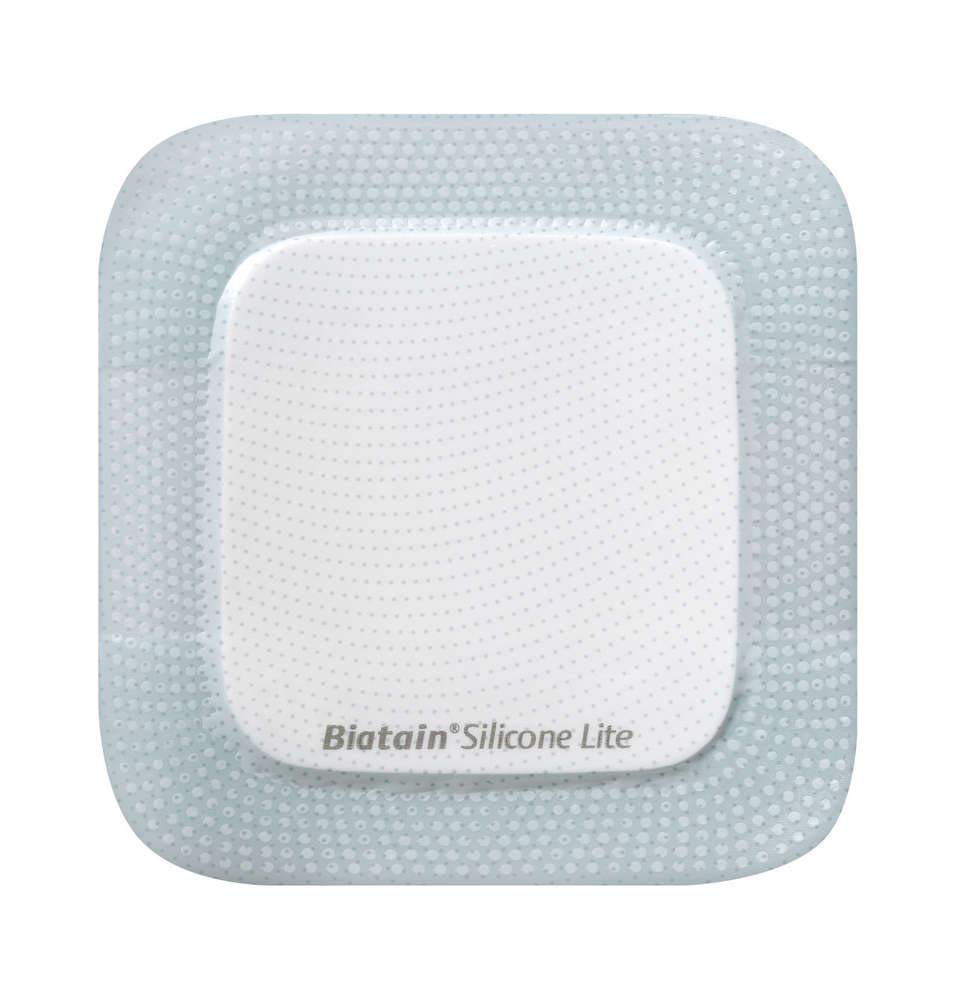 Biatain Silicone LITE Foam Dressing, Large 12.5cm x 12.5 cm, Pack of 5