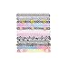 Milakoo 12 Pcs Choker Rainbow Flowers Stretch Gothic Tattoo Henna Necklace for Girls